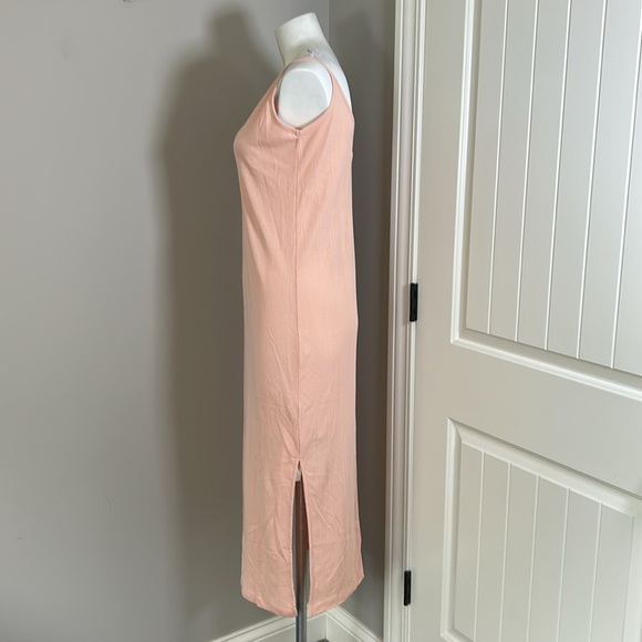 THE GREAT The Lace Slip Dress Rose Dust Deep Vneck Microdot Sz 1 US S NEW - Picture 6 of 12